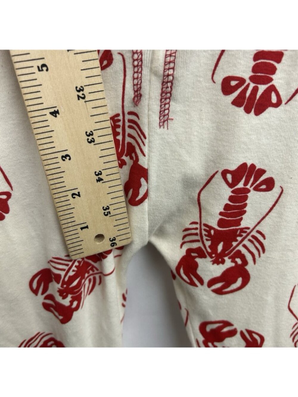 Lazy One Unisex Red White Trap Door Lobster Maine One Piece Pajamas Size Large - Picture 8 of 16